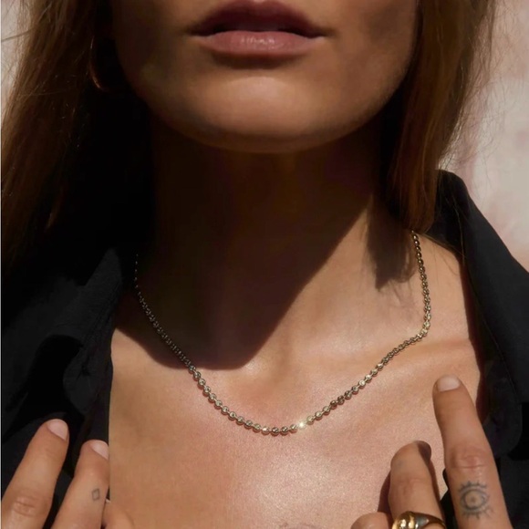 NWOT- Awe Inspired’s Stardust Chain necklace, gold vermeil - Picture 14 of 15